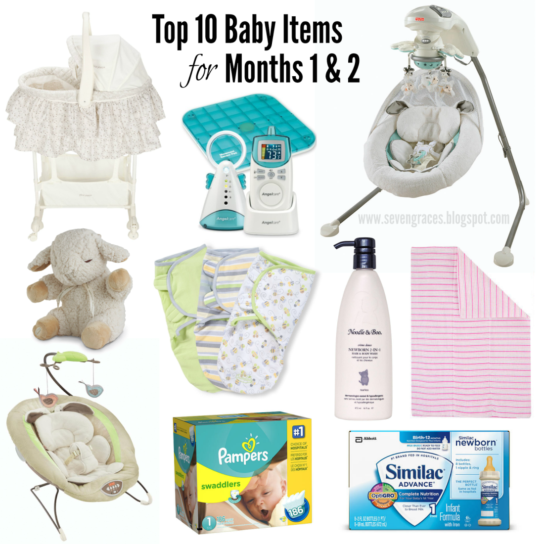 Top 10 Baby Items for Months 1 & 2 Seven Graces