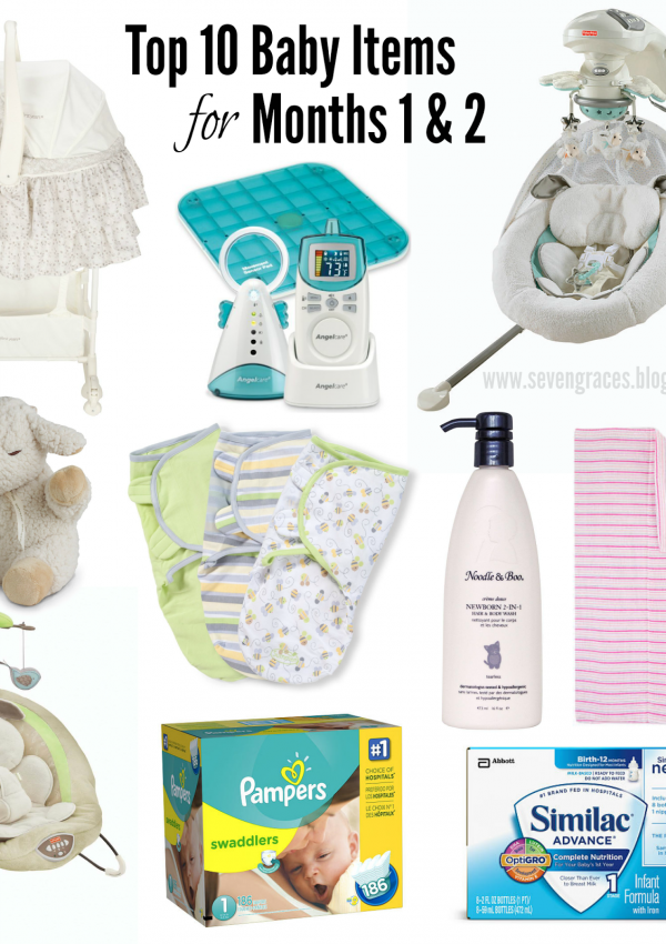 Top 10 Baby Items for Months 1 & 2
