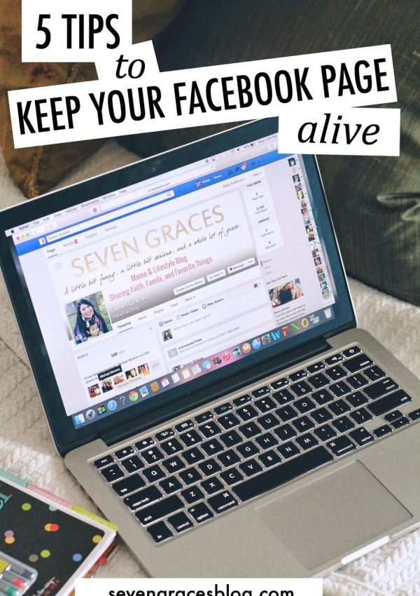 5 Tips to Keep Your Facebook Page Alive