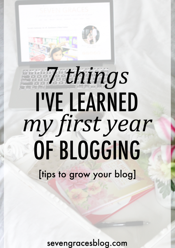 7 Things I’ve Learned My First Year of Blogging