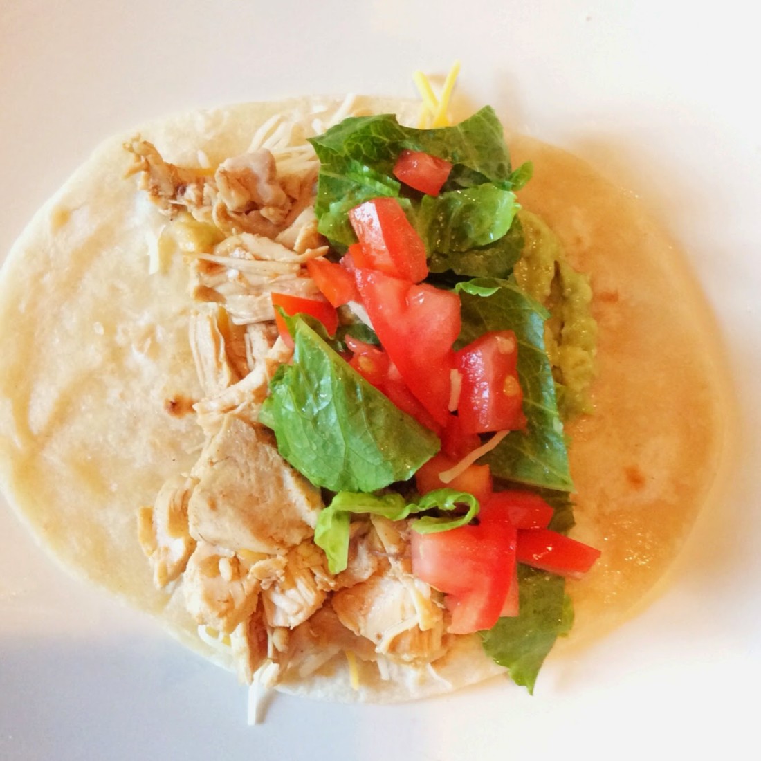 Three-ingredient slow cooker chicken tacos
