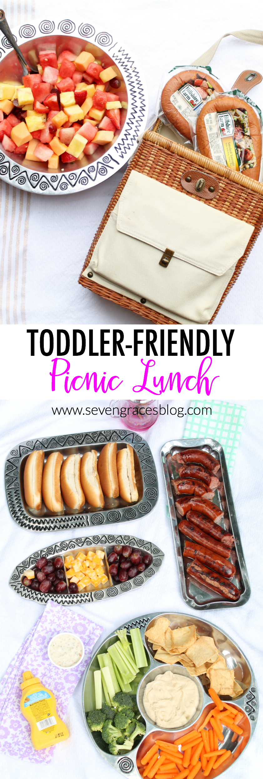 An easy, toddler-friendly picnic lunch. All you'll need for the perfect picnic with your toddler. Easy toddler lunch.