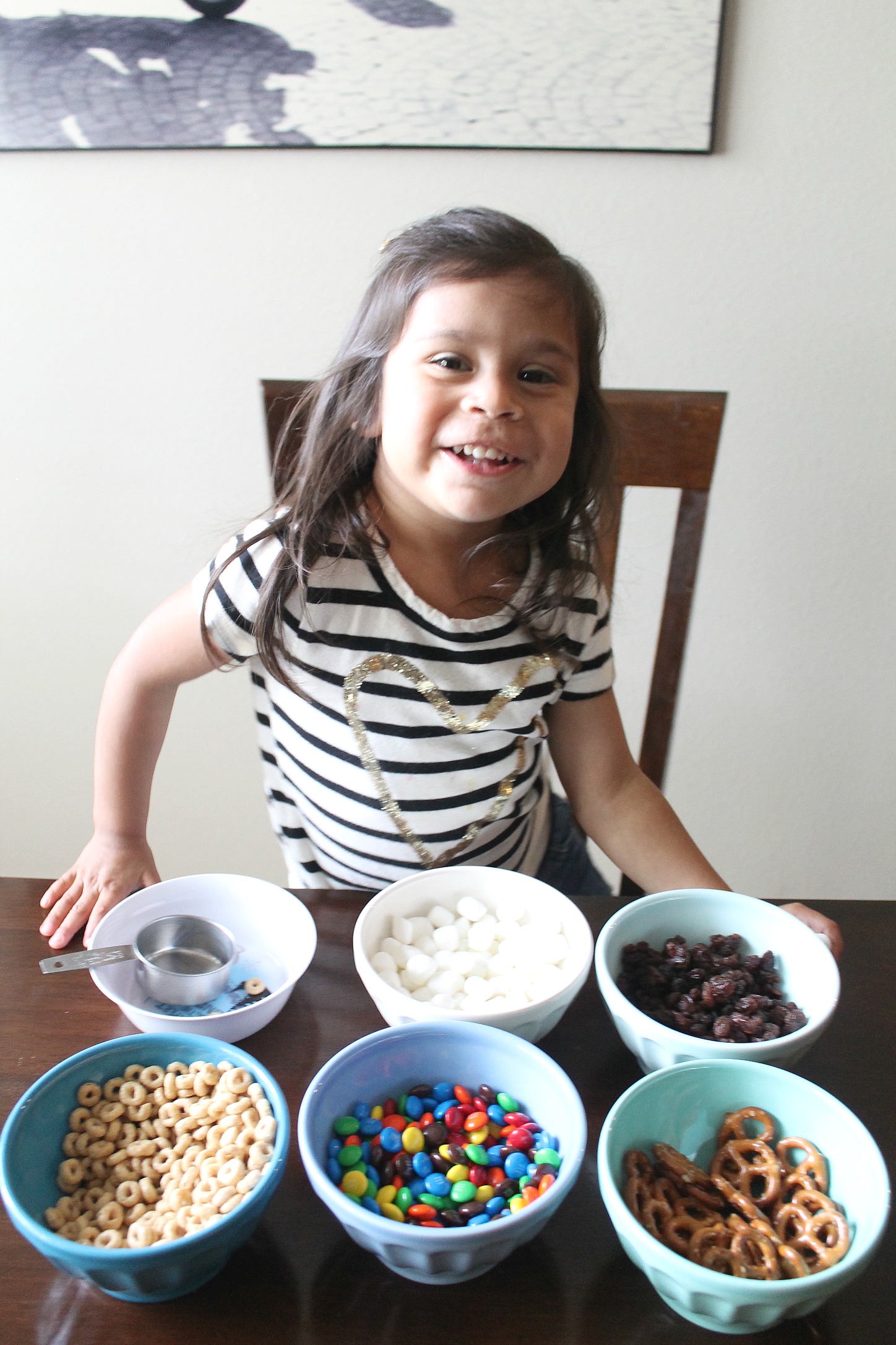 A kid-approved trail mix. Make as a rainy day activity or anytime. This trail mix is definitely a favorite!