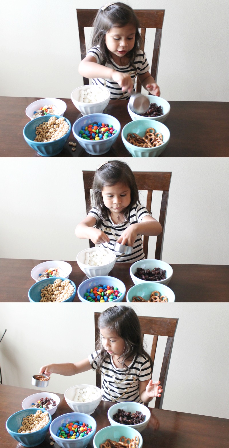 A kid-approved trail mix. Make as a rainy day activity or anytime. This trail mix is definitely a favorite!