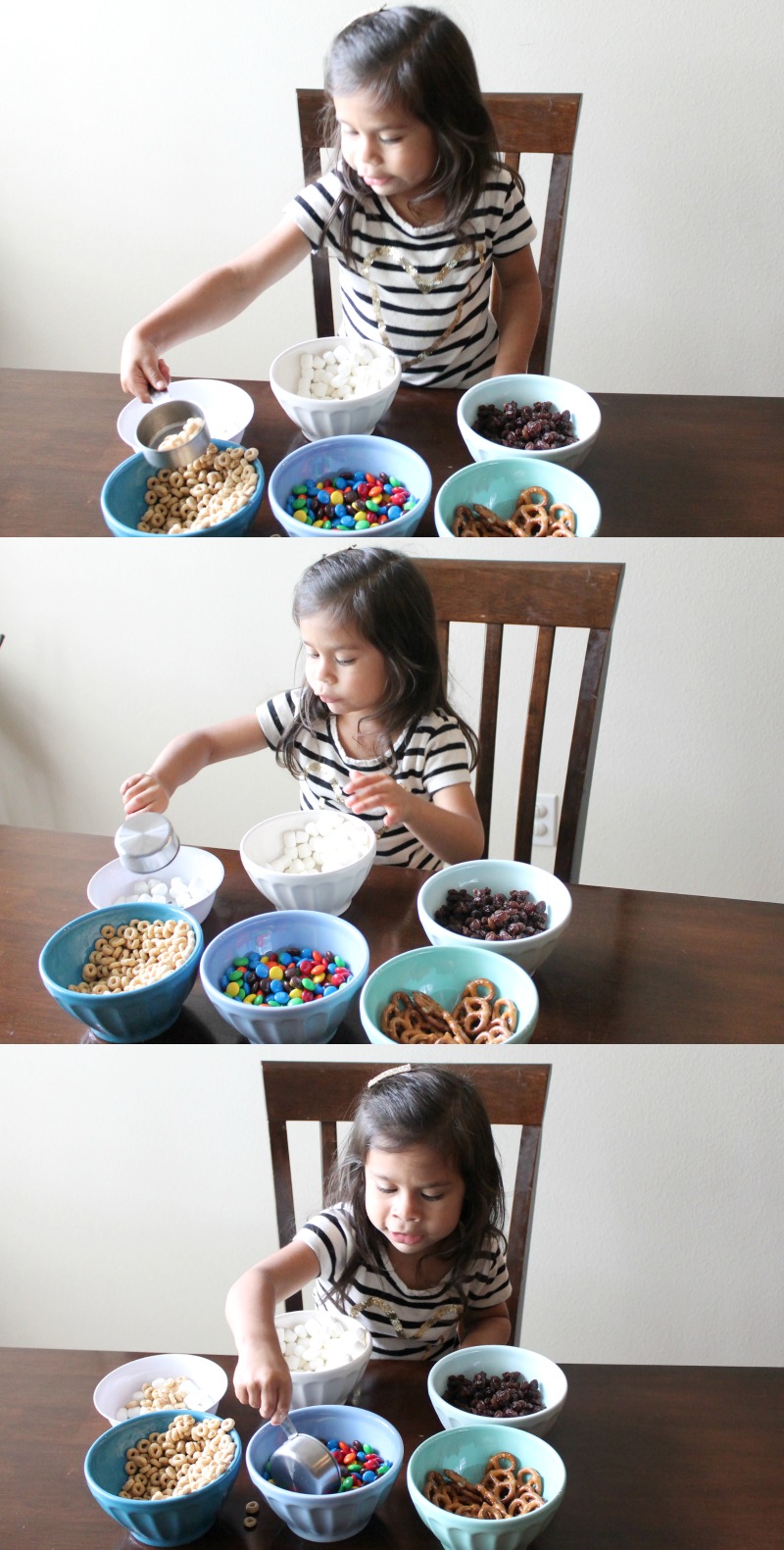 A kid-approved trail mix. Make as a rainy day activity or anytime. This trail mix is definitely a favorite!