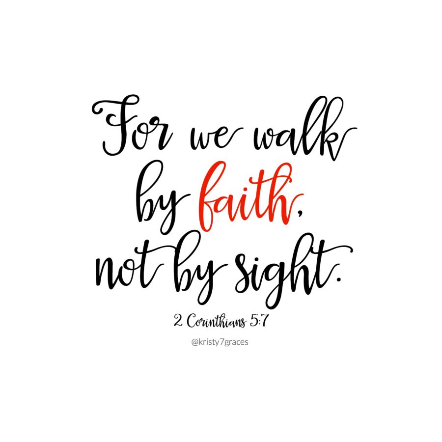 walk by faith