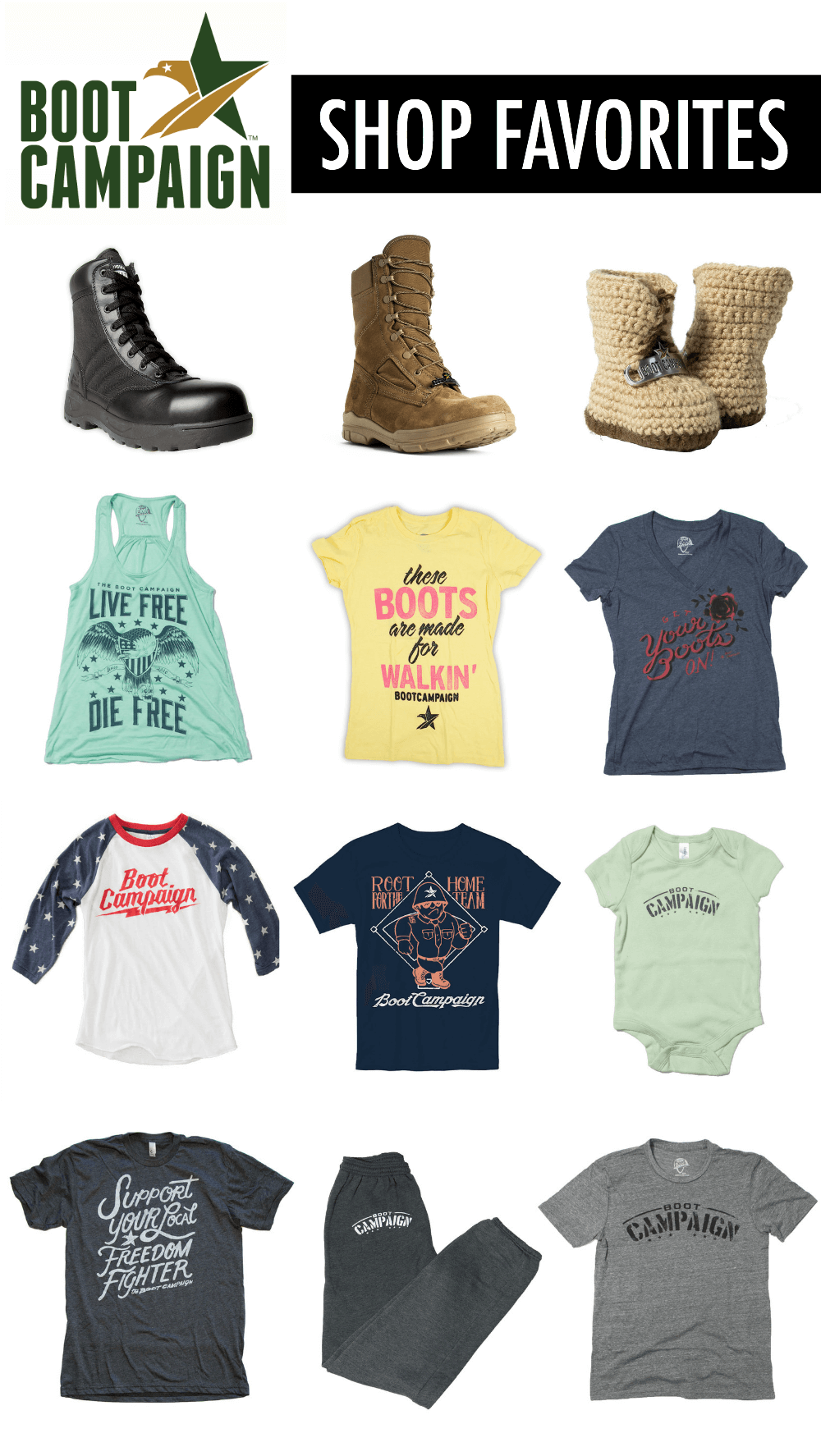 boot campaign shop favorites