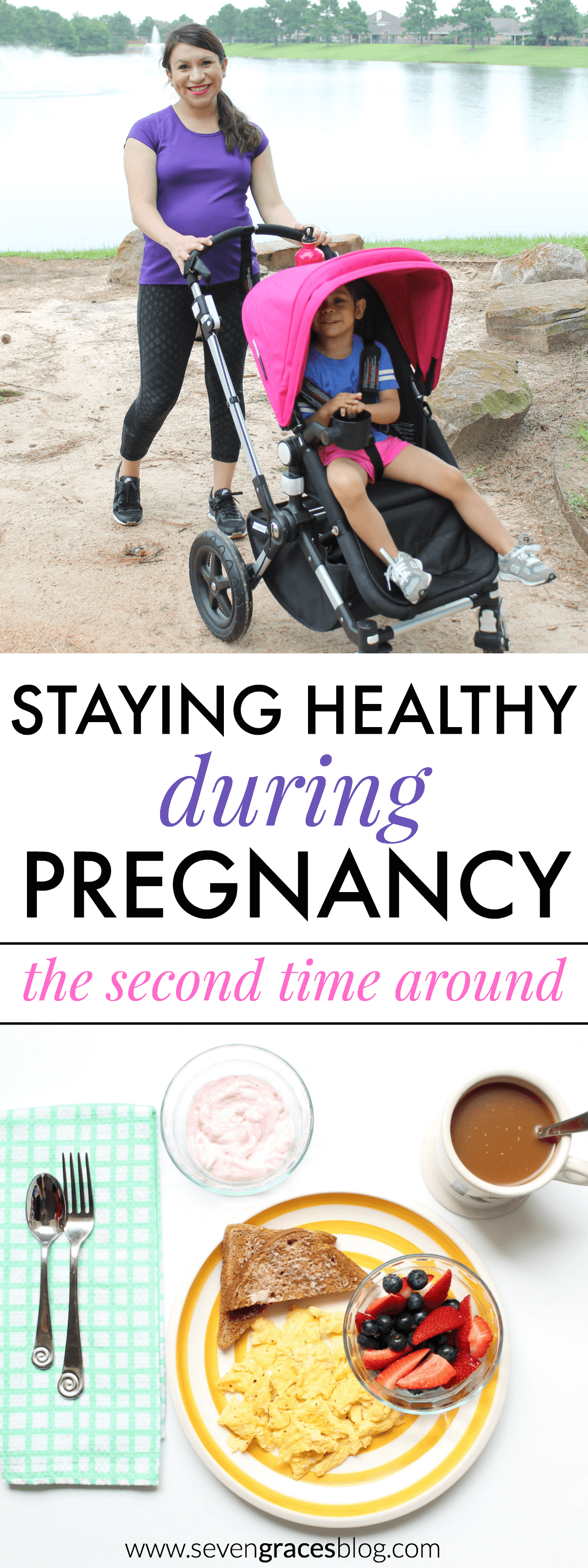 Staying Healthy During Pregnancy: the second time around. How one mom stays fit using basic health tips to navigate her pregnancy journey. 