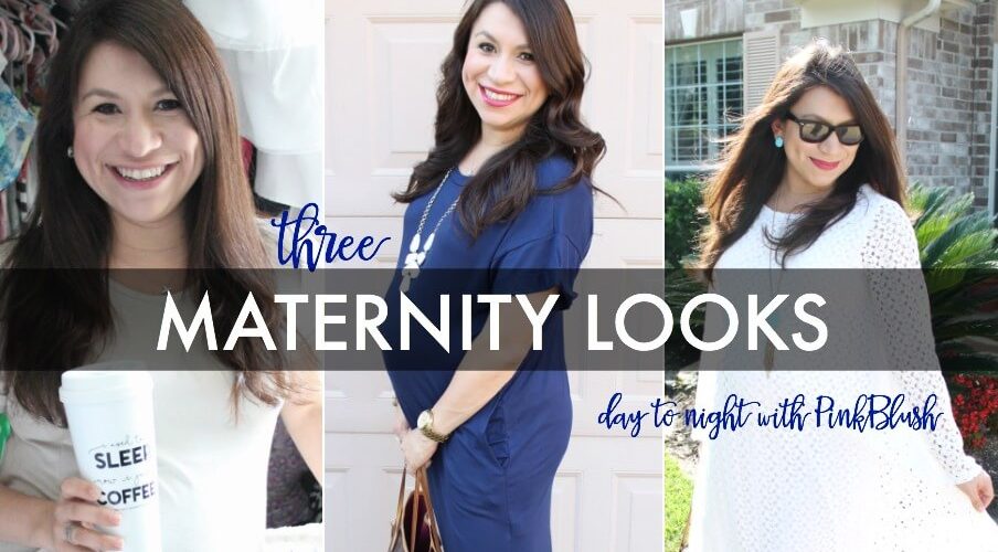 Three Maternity Looks: Day to Night with PinkBlush Maternity. Maternity clothing that will transition with you to postpartum, too!