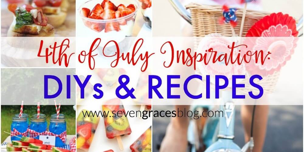 4th of July Inspiration for DIYs and recipes. Fun and patriotic finds from some of the best blogs around.