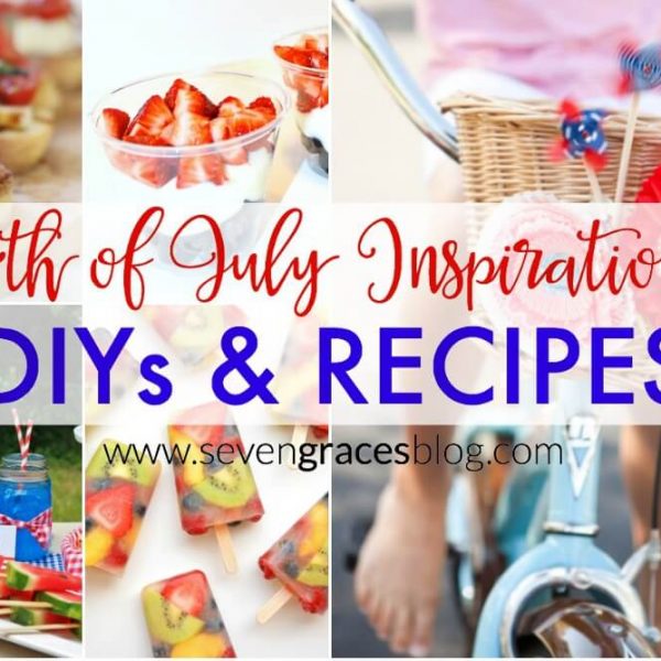 4th of July Inspiration for DIYs and recipes. Fun and patriotic finds from some of the best blogs around.