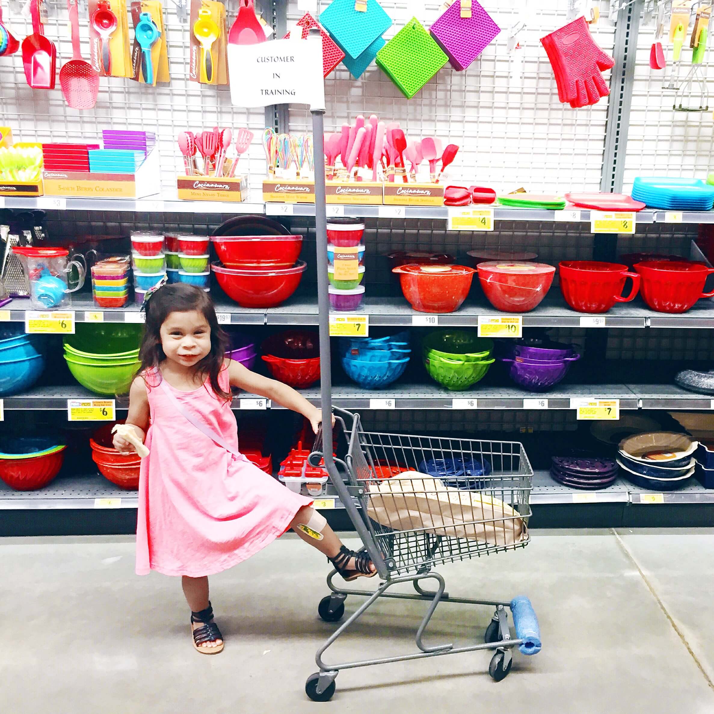 grocery store lounging