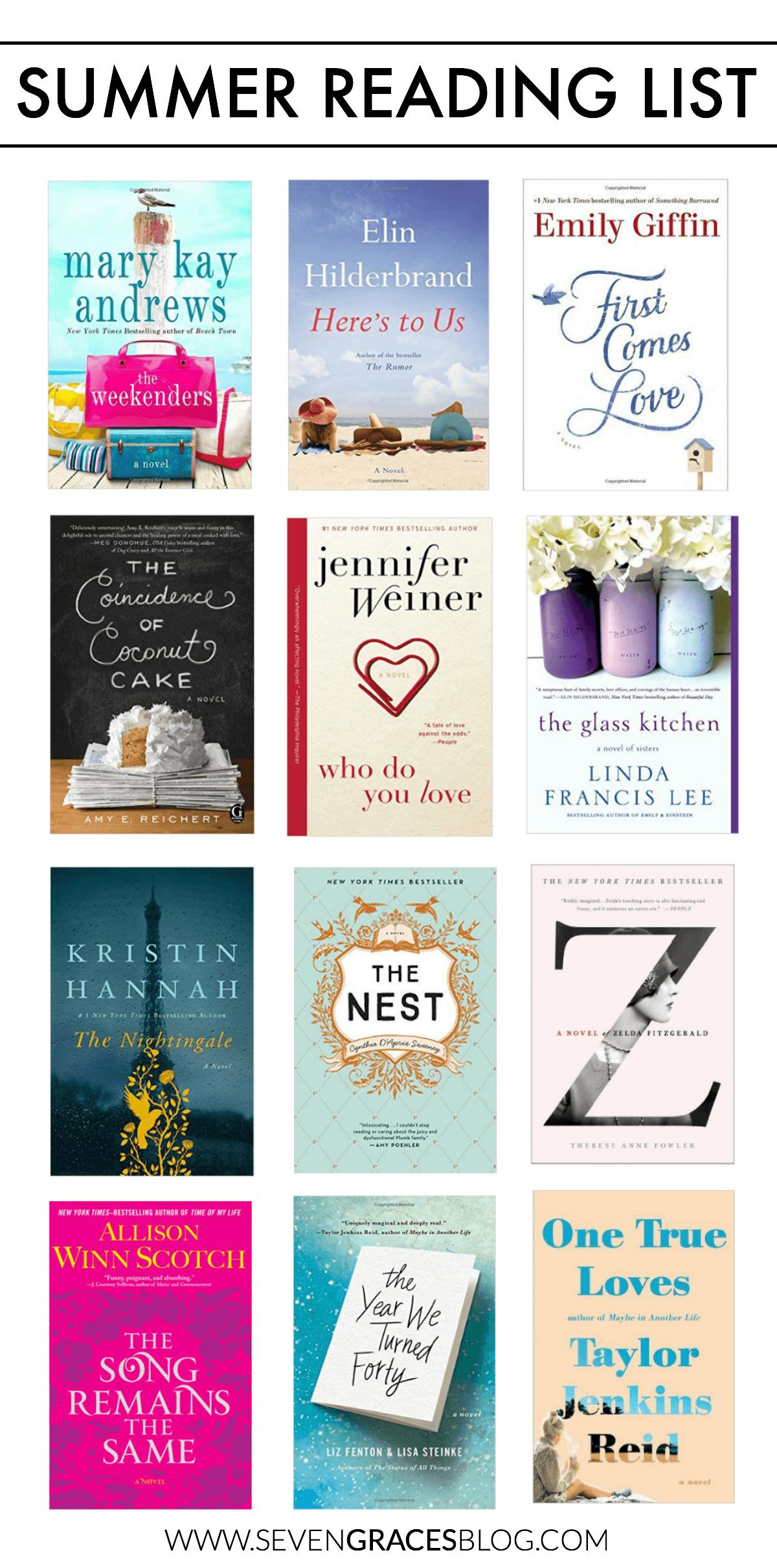 The best summer reading list of 2016! The best chicklit and love stories to keep you entertained during the long days of summer.