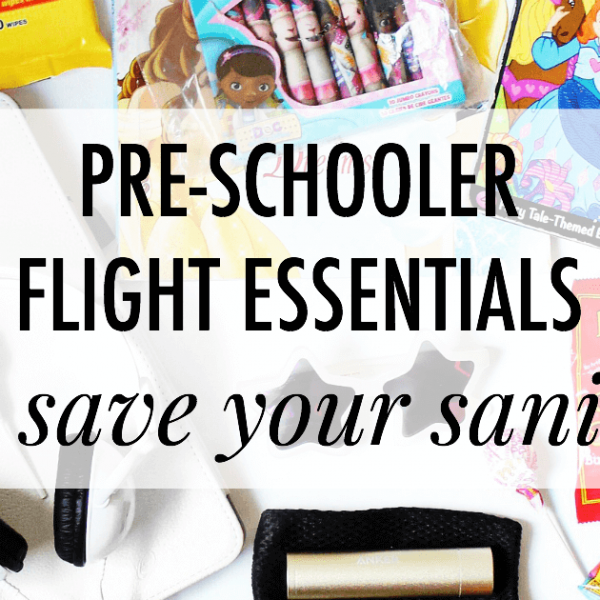 Pre-schooler flight essentials to save your sanity. What's in our carry-on bag.