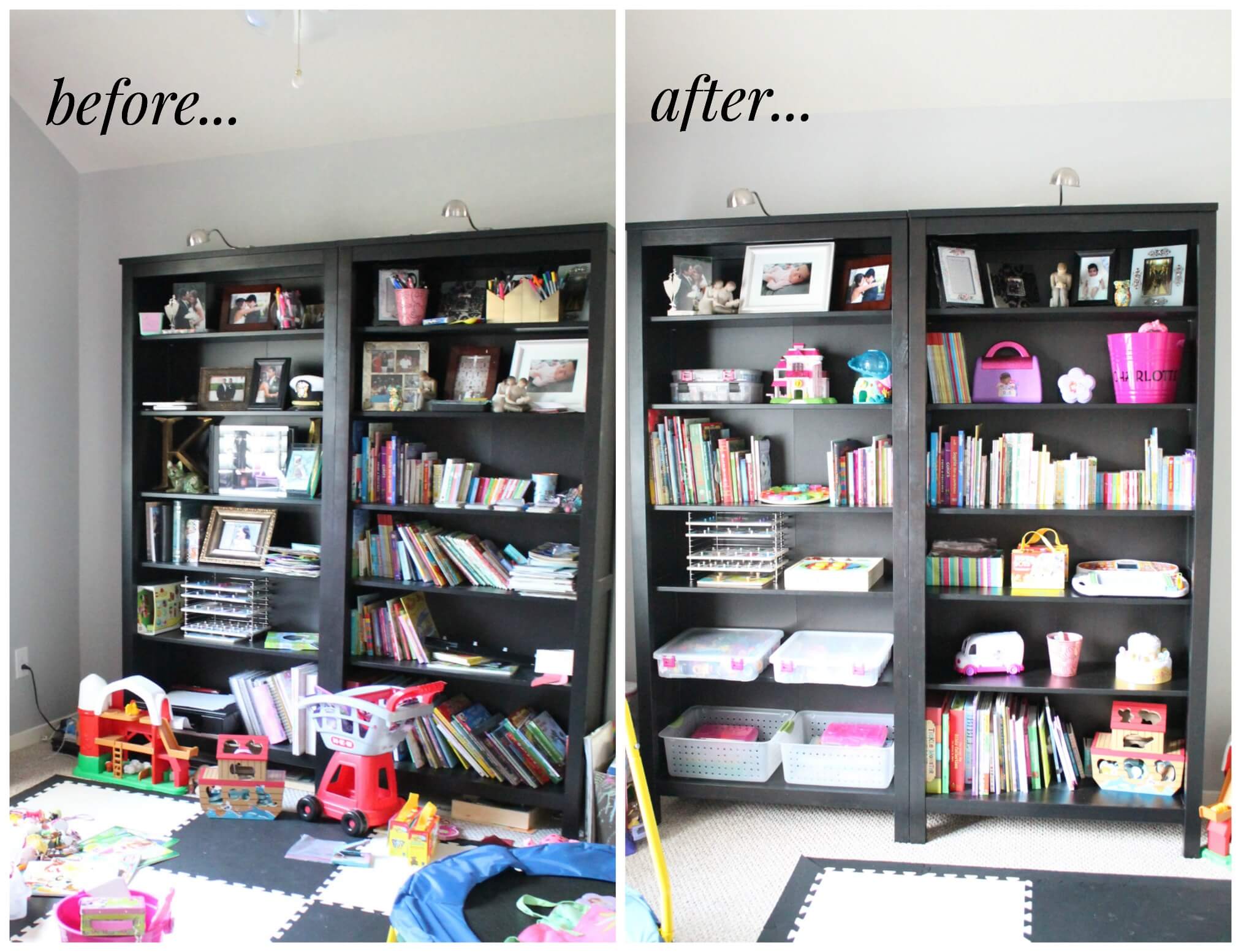 playroom closet organization