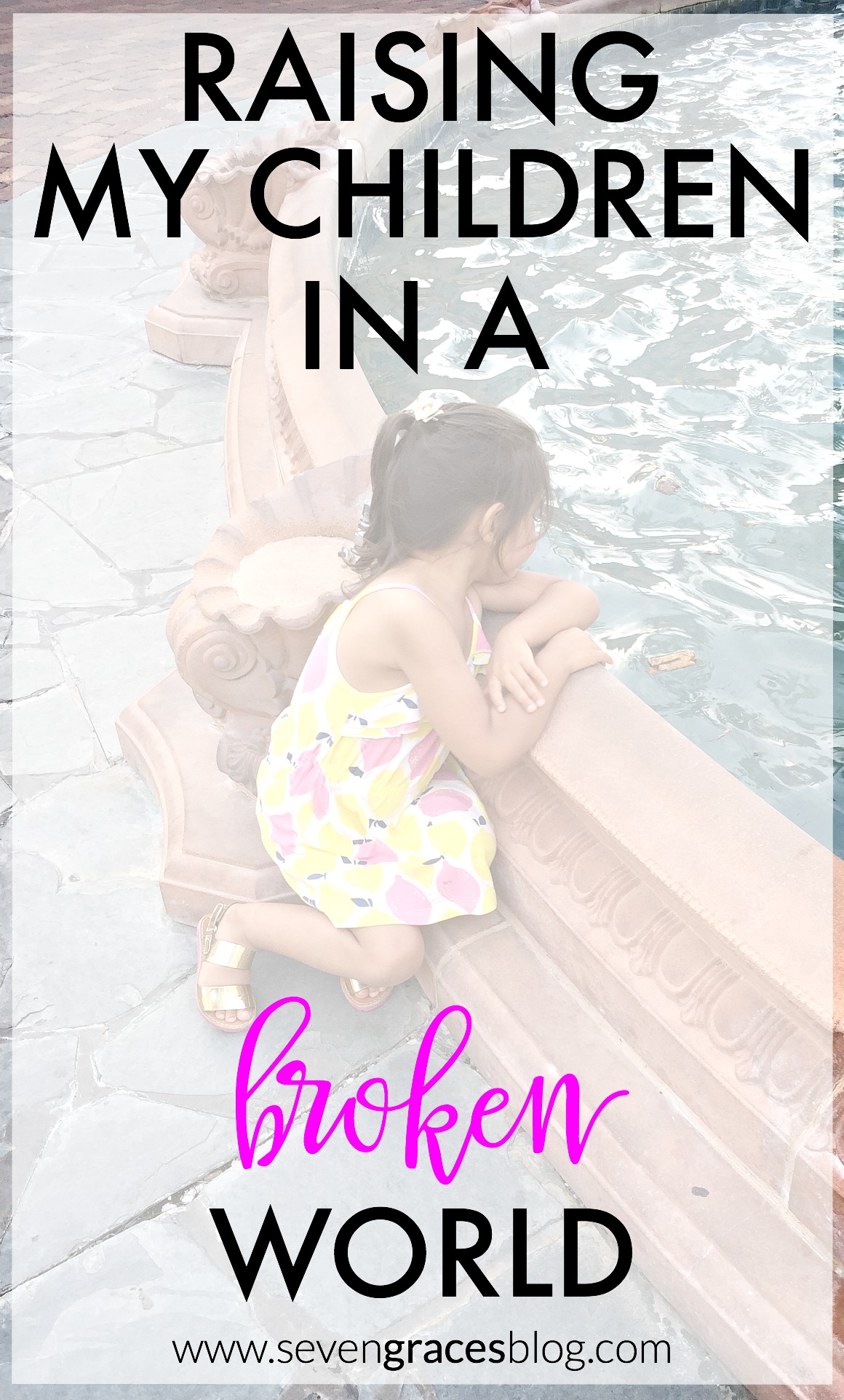 Raising Children in a Broken World. Teaching your child about faith and God's love even when the world is shouting against it. A must read for all moms of faith. 