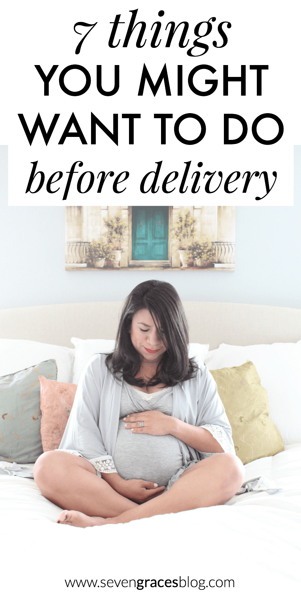 Getting ready for baby: 7 things you might want to do before delivery. This is a great comprehensive list of all the things you will want to take care of before welcoming a new baby. What needs to be on your to-do list before baby? This baby prep list is the best! 