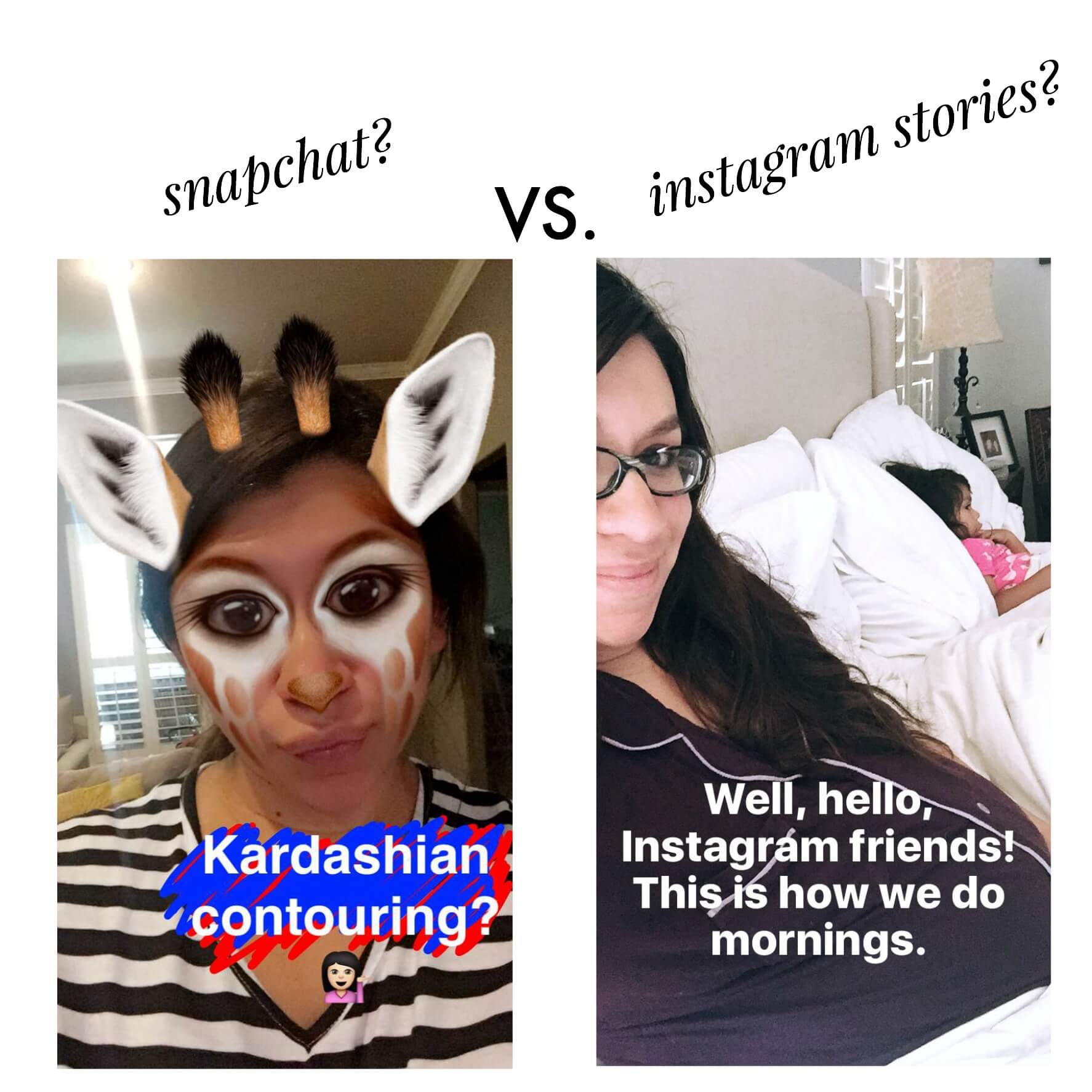 snapchat vs. instagram