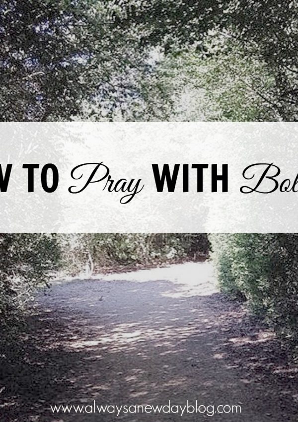 A Guest Post: How to Pray Boldly