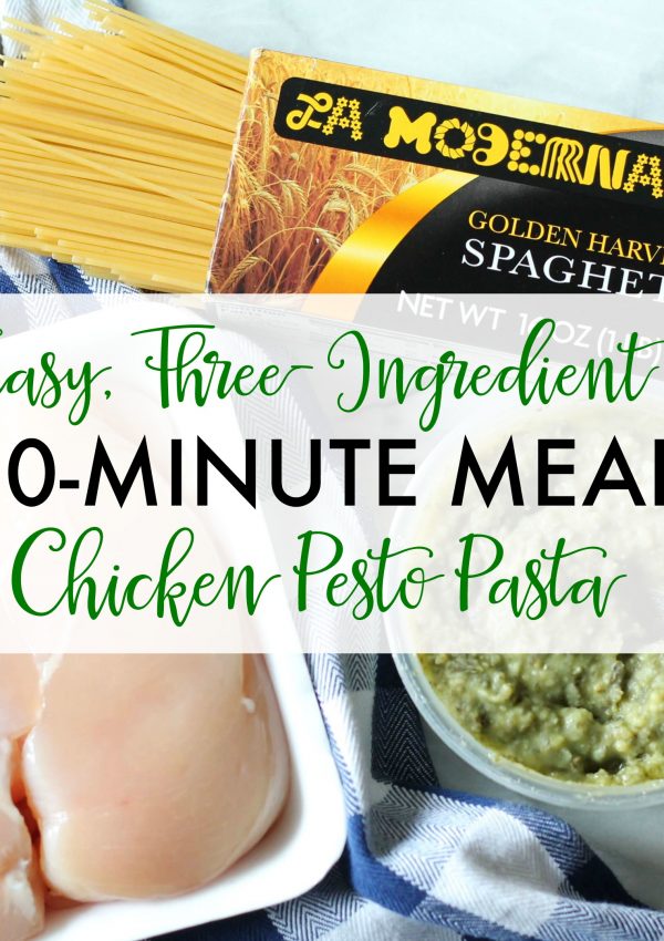 Easy, Three-Ingredient, 30-Minute Meal: Chicken Pesto Pasta
