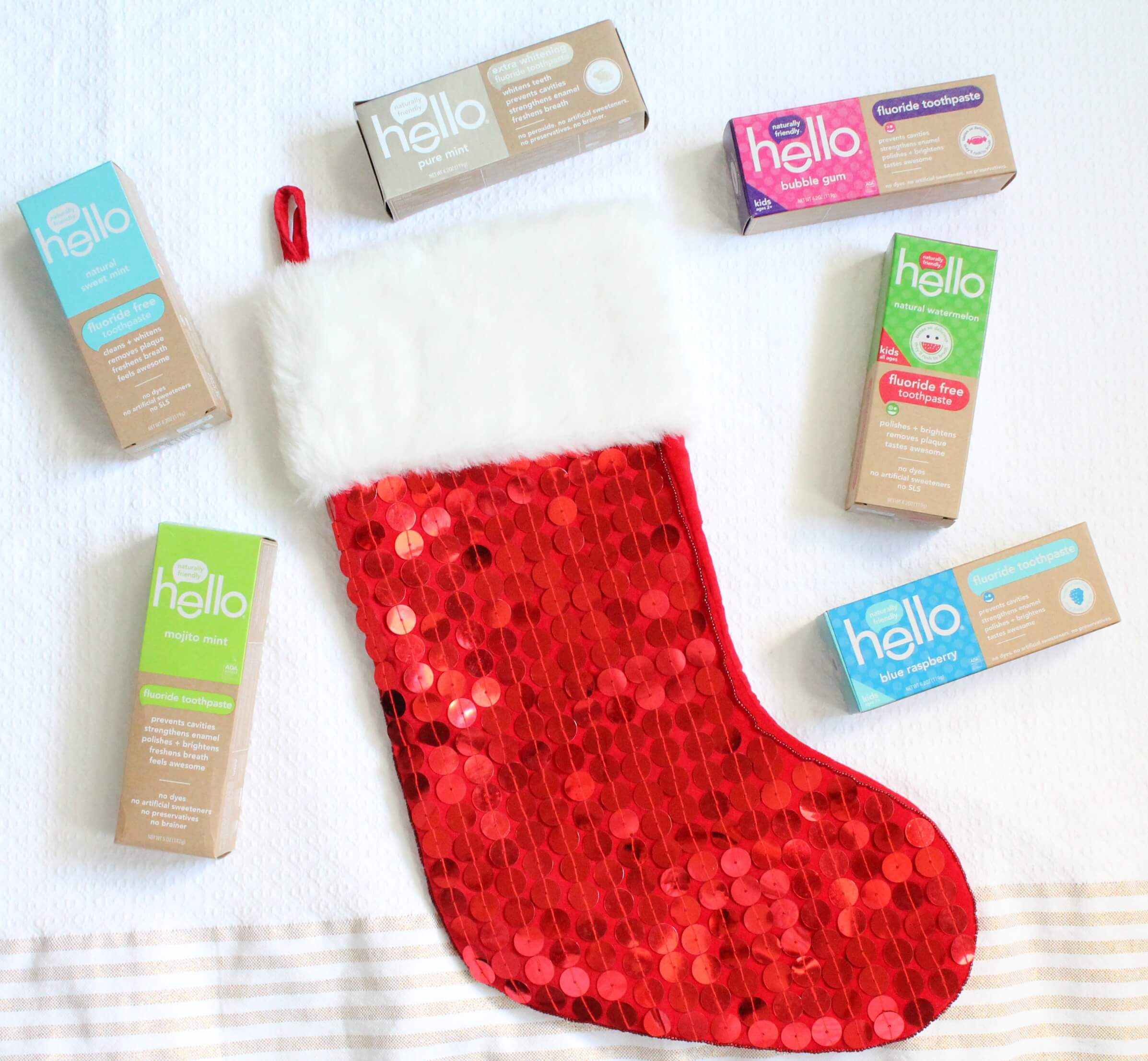 Fun and naturally friendly toothpaste makes for the perfect stocking stuffer!