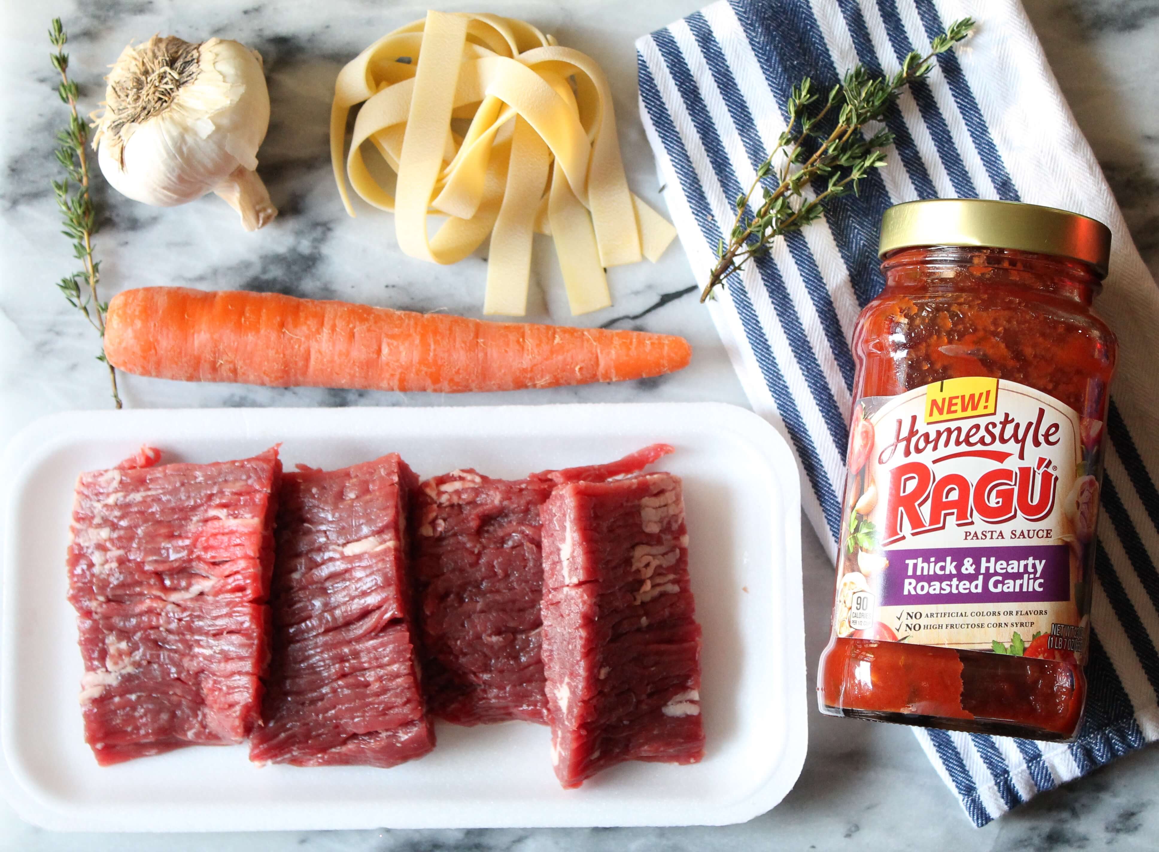 Slow Cooker Beef Ragu with Pappardelle. The best comfort food for a cold, winter day. #SimmeredinTradition #Ragu