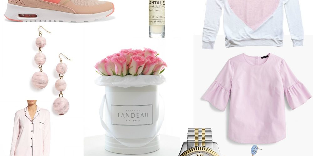 The cutest Valentine's Day wish list for the lady who never knows what to ask for. All things pink and pretty! Pretty and fresh gifts for the lovely lady.