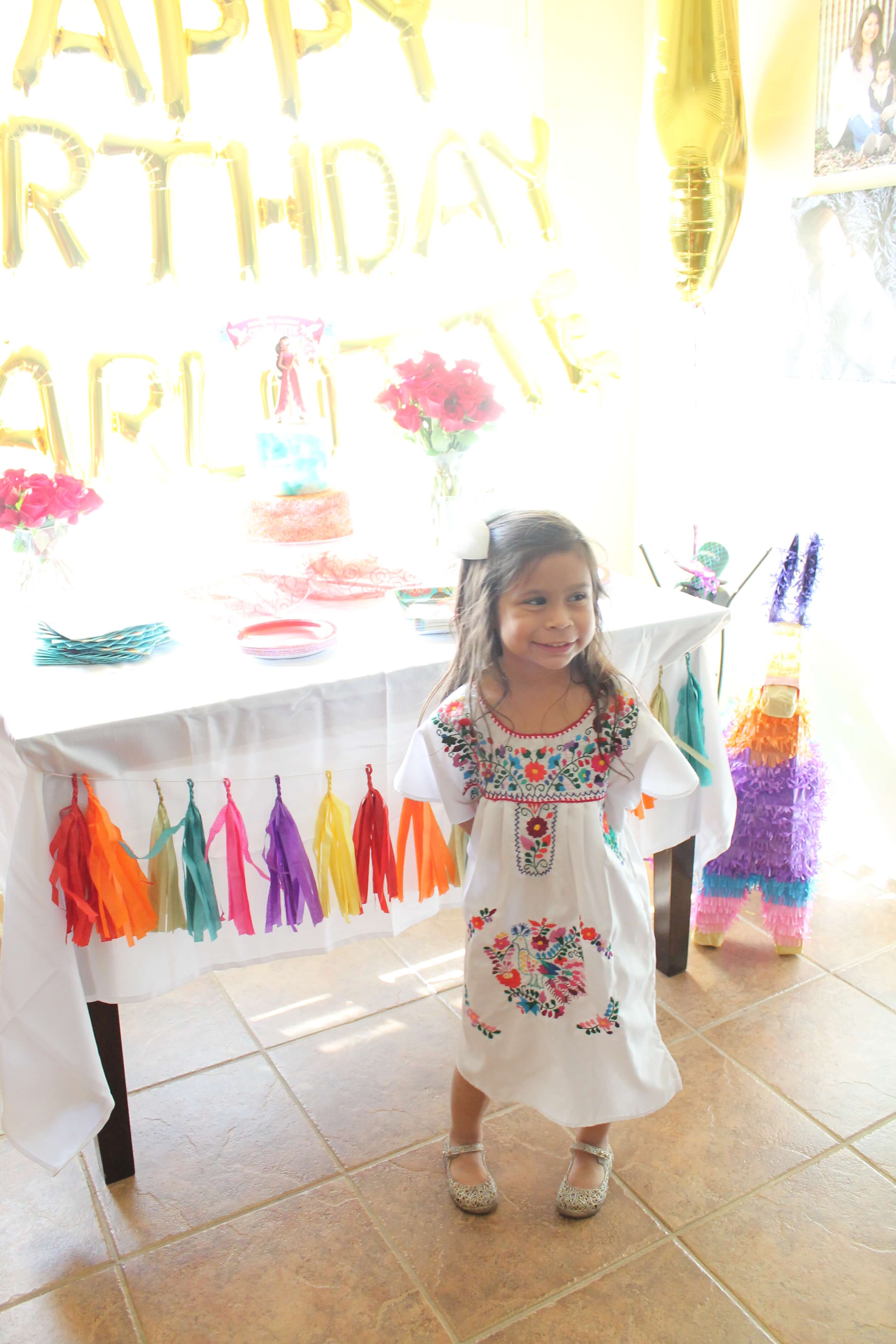 Elena of Avalor birthday party decor. The cutest themed fiesta inspiration.