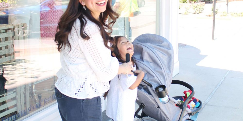 The cutest stroller for two kids. The Evenflo Sibby Travel System is a great buy at under $200 for your toddler and baby. The perks are incredible! Read the full review on Seven Graces. #ad #evenflospringbreak #generationevenflo