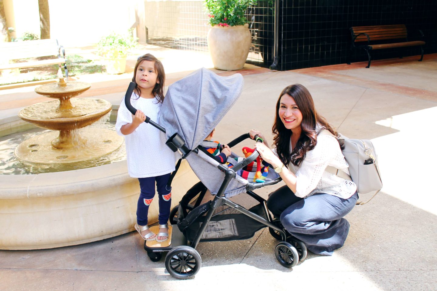 Stepping Into Spring Evenflo Sibby Travel System Review Seven Graces