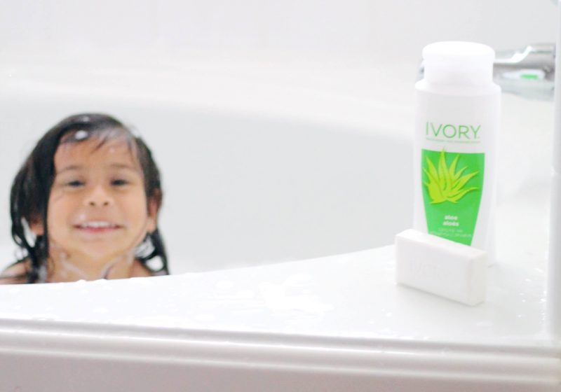 Bedtime routine with two kids: Bath time with @IvorySoap bubbles and snuggles with my my babes is part of it. #everydayivory #ad