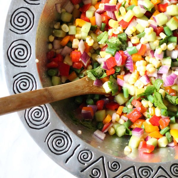 Martha Stewart's Chopped Vegetable Salad. The best mix of fresh veggies. Perfect for spring and summer parties!