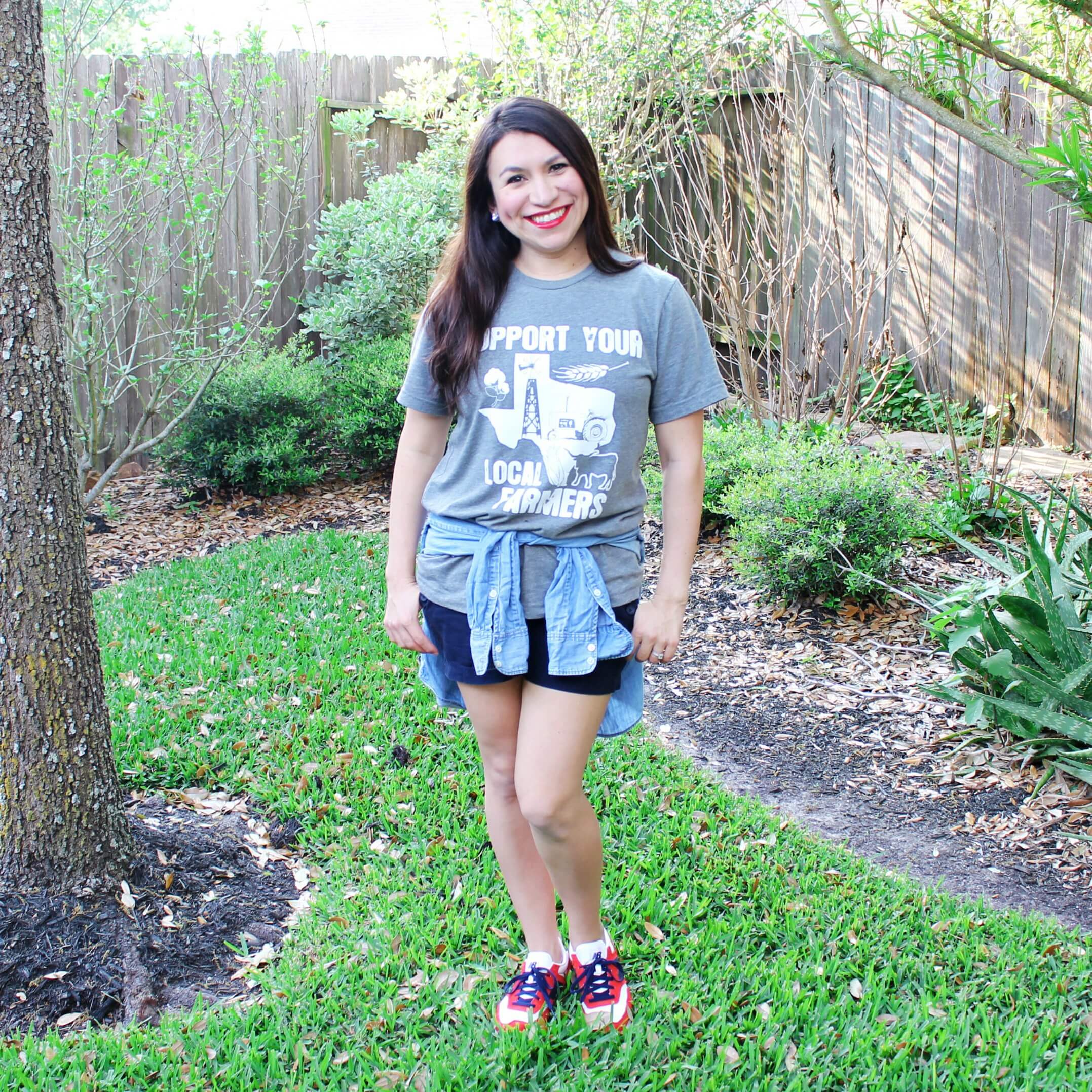 MaLyn Logic Texas Farmer tee. The cutest graphic tee for Texas girls. 