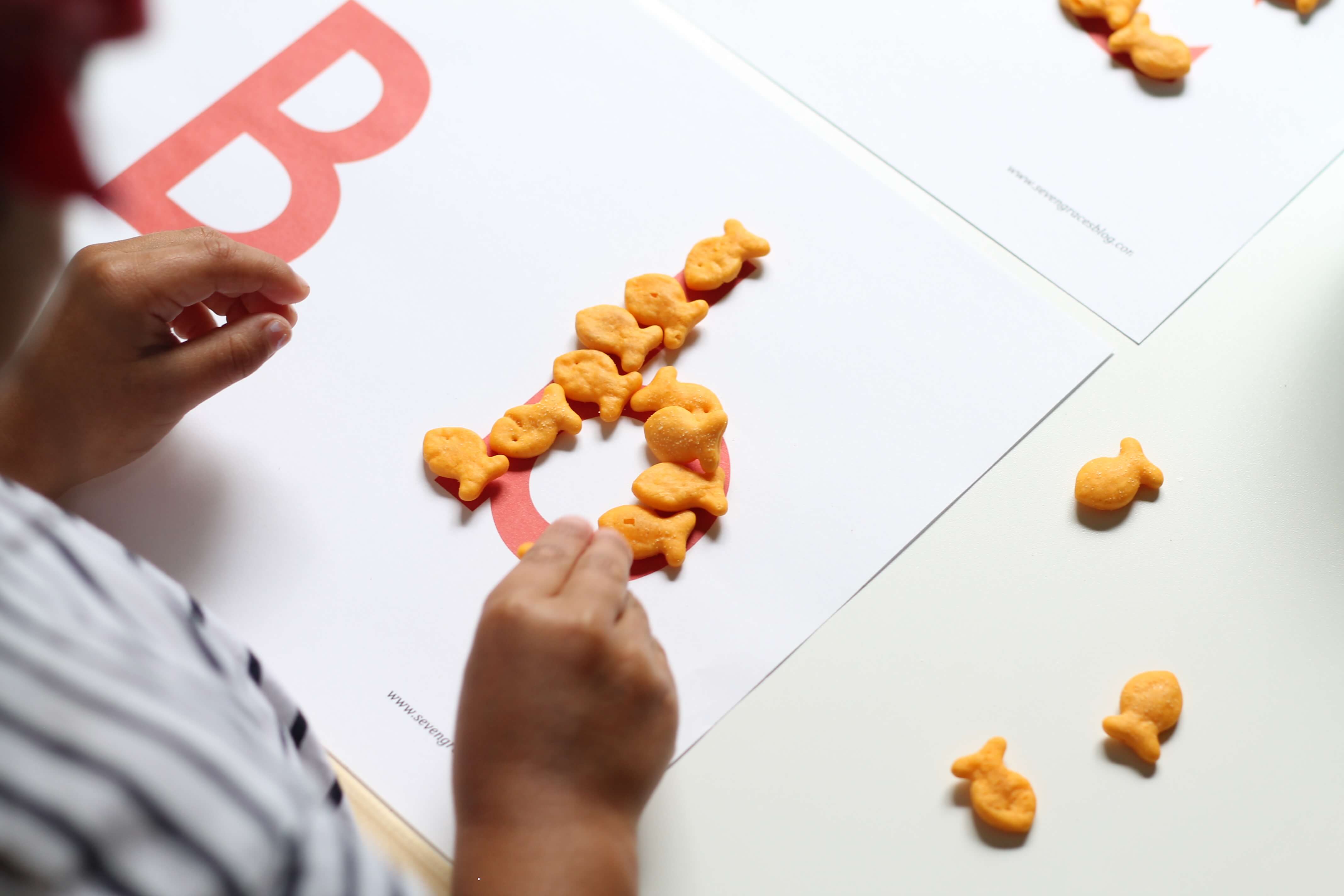 Snack hack letter recognition.