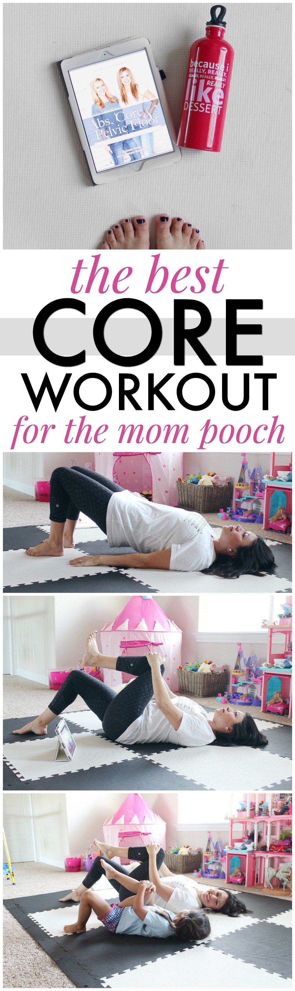 Working on My Mommy Fitness: The Best Core Workout for Mommy Pooch - Seven  Graces