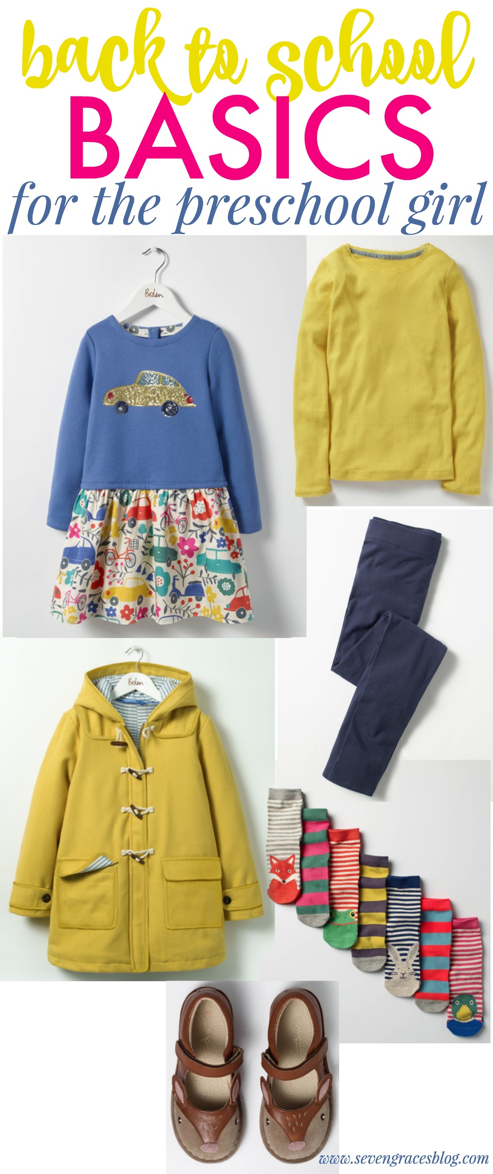 Back to School Mini Fashion: Best School Clothes Basics for the Preschool Girl