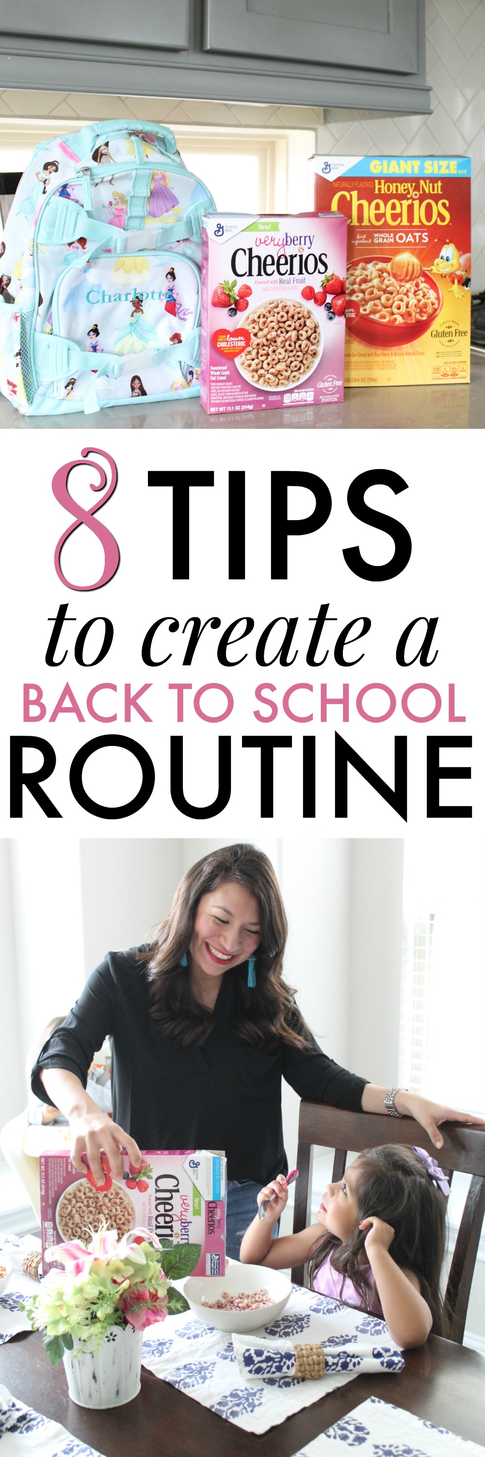 8 Tips for a Back-to-School Routine. All the things you need to kick-start the organization in your life. #ad #backtoschool @Cheerios