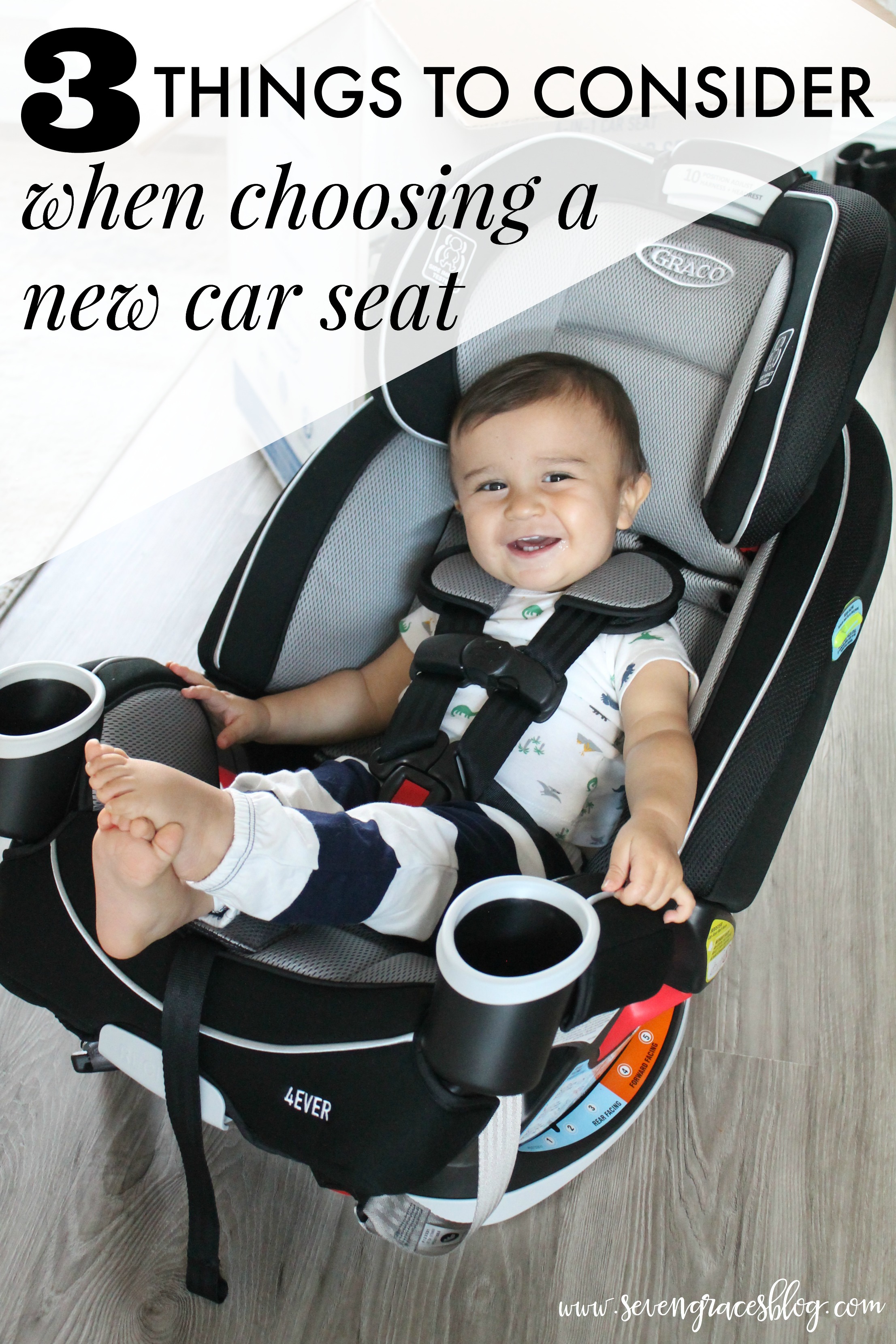 What to look for when choosing a new car seat & three big reasons why we went with the Graco 4Ever All-in-1: quality, safety, & affordability. Sponsored by Graco. #carseat #babyitems #bestbabyproducts 