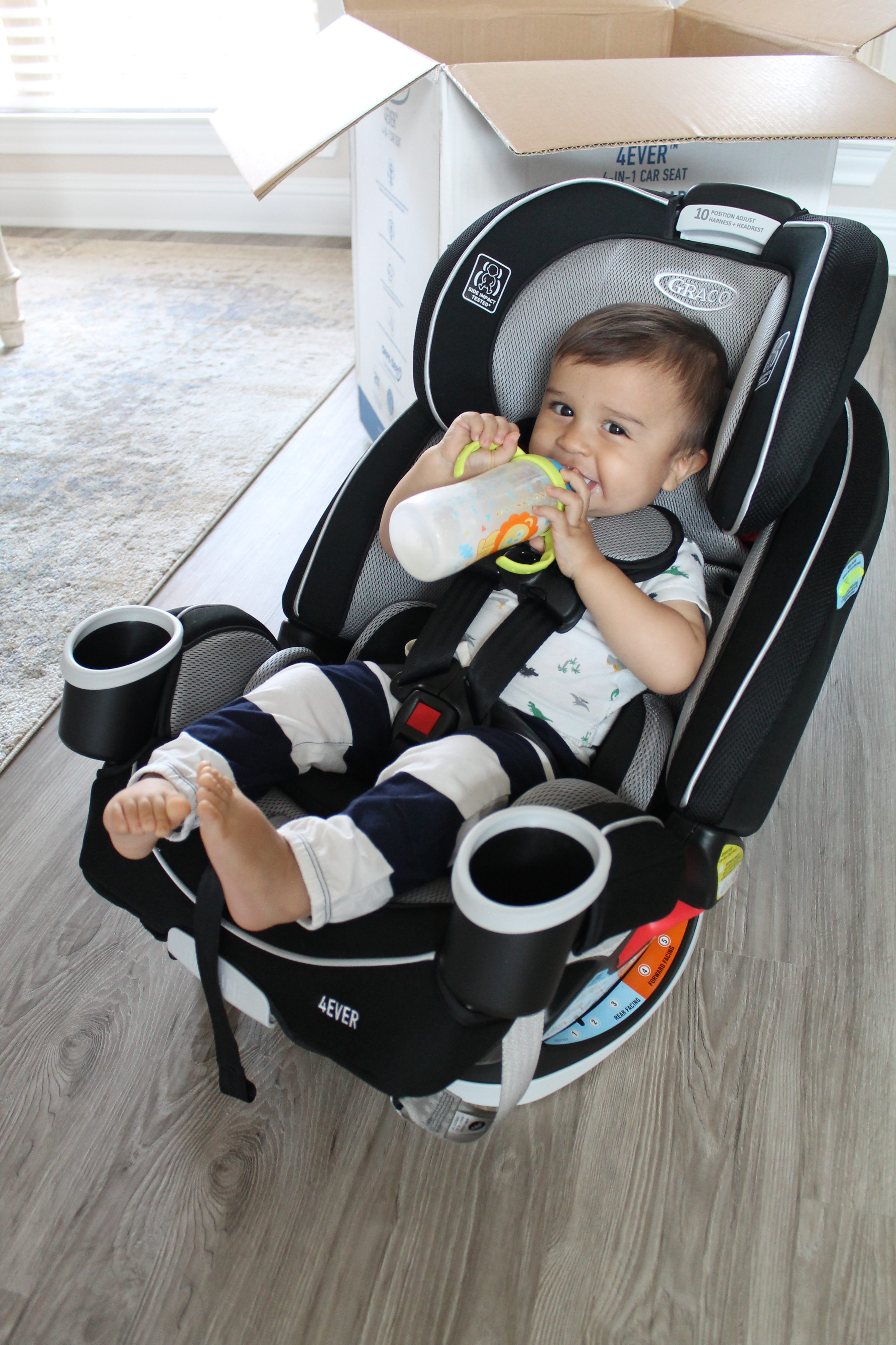 What to look for when choosing a new car seat & three big reasons why we went with the Graco 4Ever All-in-1: quality, safety, & affordability.