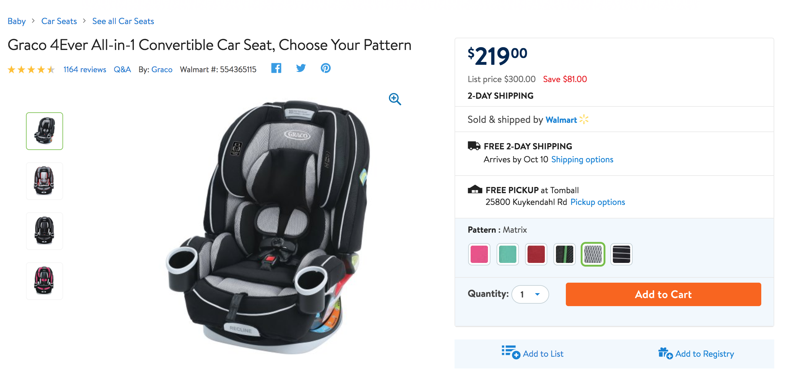 Graco 4ever all deals in one walmart