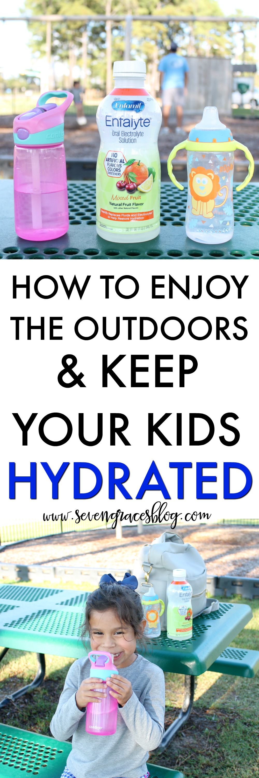 How to enjoy the outdoors and keep your kids hydrated: A great resource for moms! #enfalyte #ad
