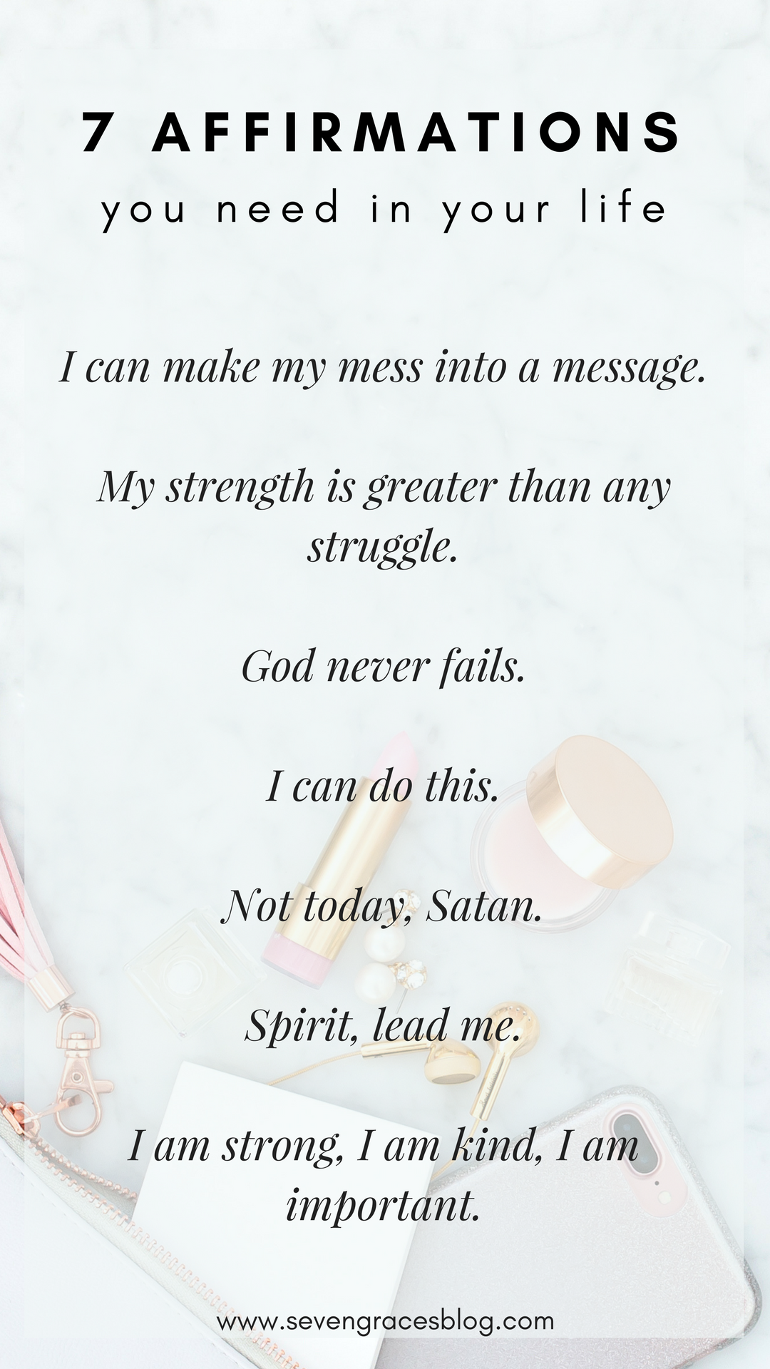 Daring to Dream Again :: 7 Affirmations You Need In Your Life. Daily encouragement you should be repeating to yourself daily to claim your happiness and achieve your dreams.