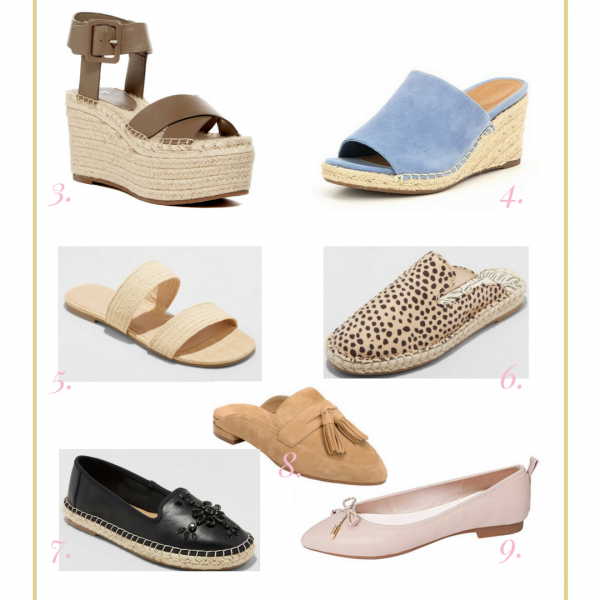 The best spring shoes to update your closet this year! These will go with everything!