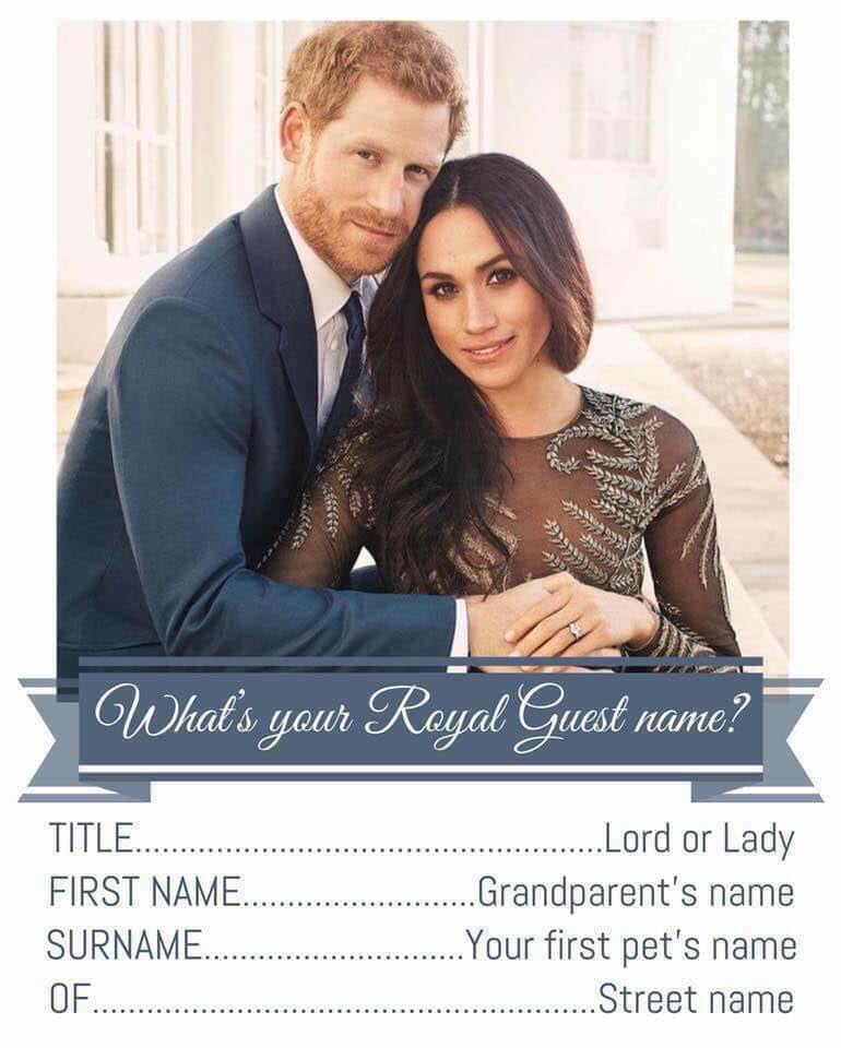 What's your Royal Guest Name? via Her View From Home!