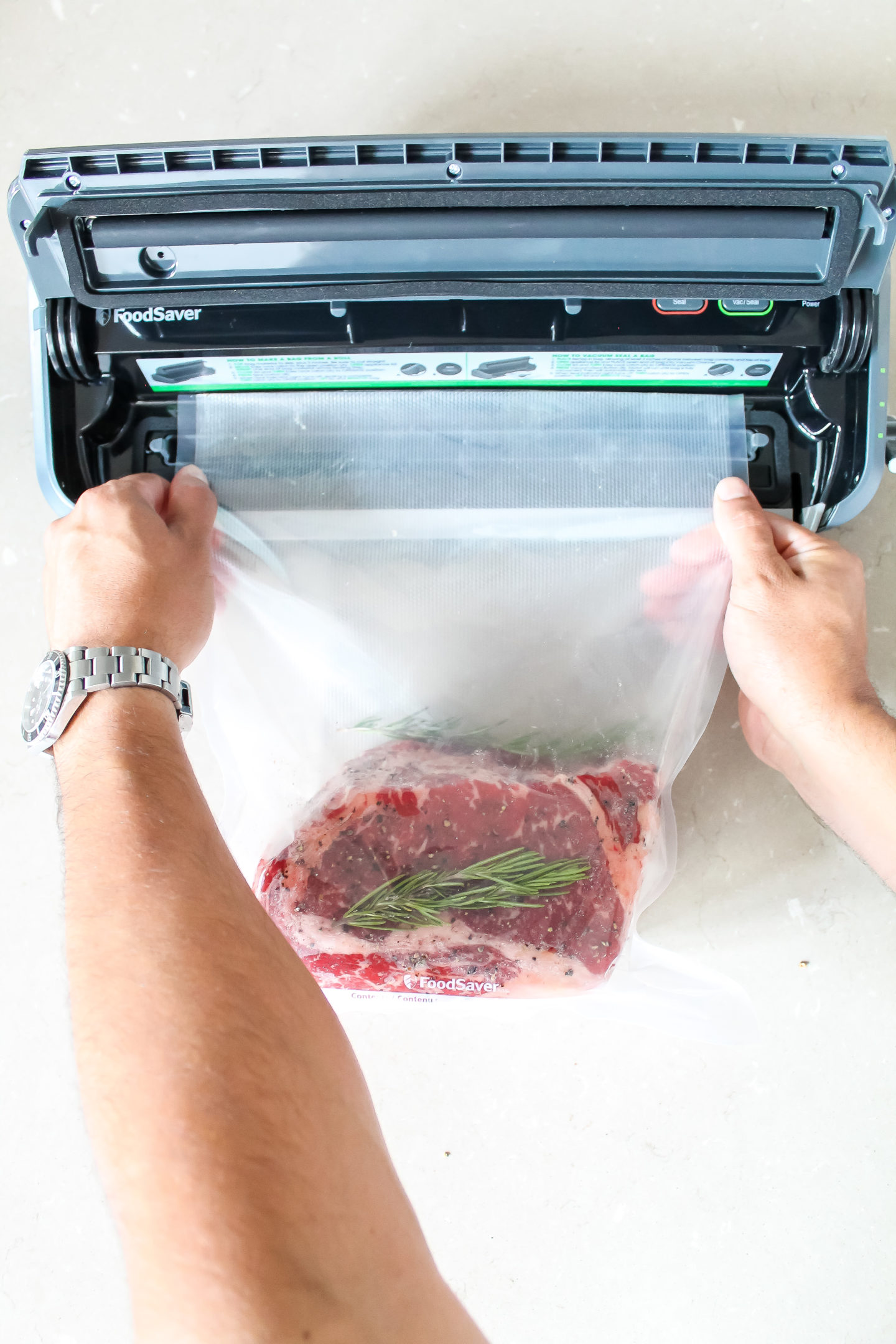 How to make the perfect prime rib using using a sous-vide! Grab your FoodSaver bags and sealing system and high quality prime rib for the best meal ever.