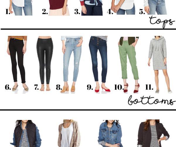 The best 20 piece, classic capsule wardrobe with all pieces from Amazon Fashion! This is such a great one!