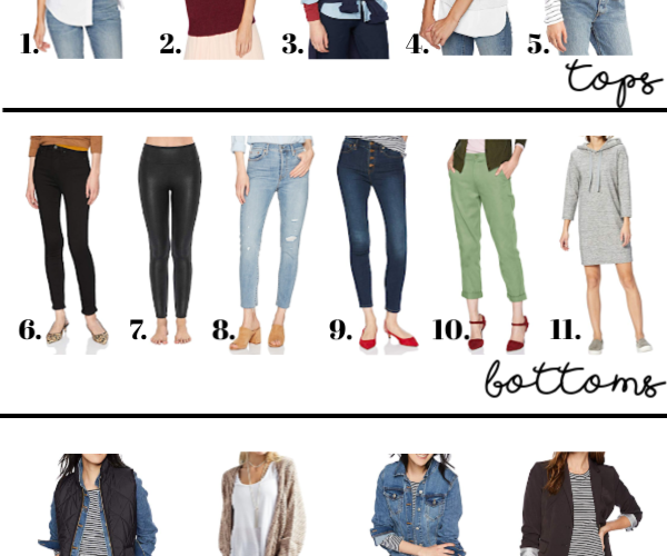 Amazon Fashion Fall Capsule Wardrobe - Seven Graces