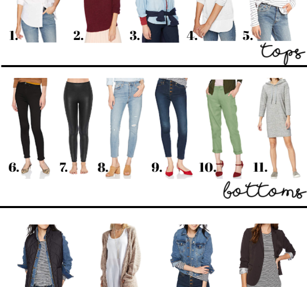 The best 20 piece, classic capsule wardrobe with all pieces from Amazon Fashion! This is such a great one!