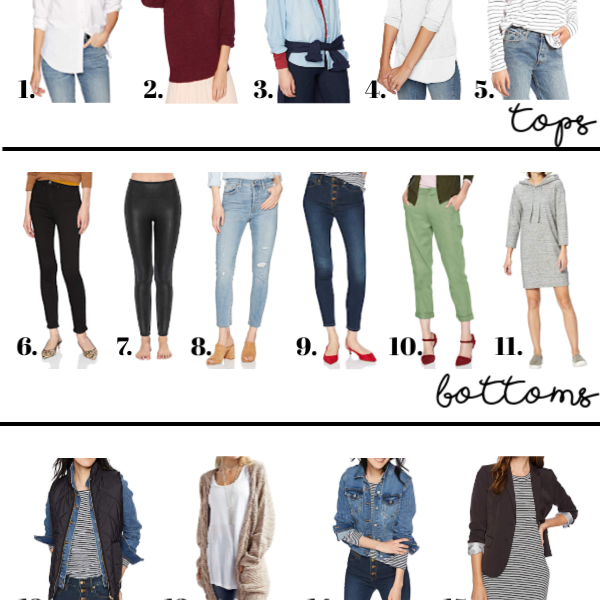 The best 20 piece, classic capsule wardrobe with all pieces from Amazon Fashion! This is such a great one!