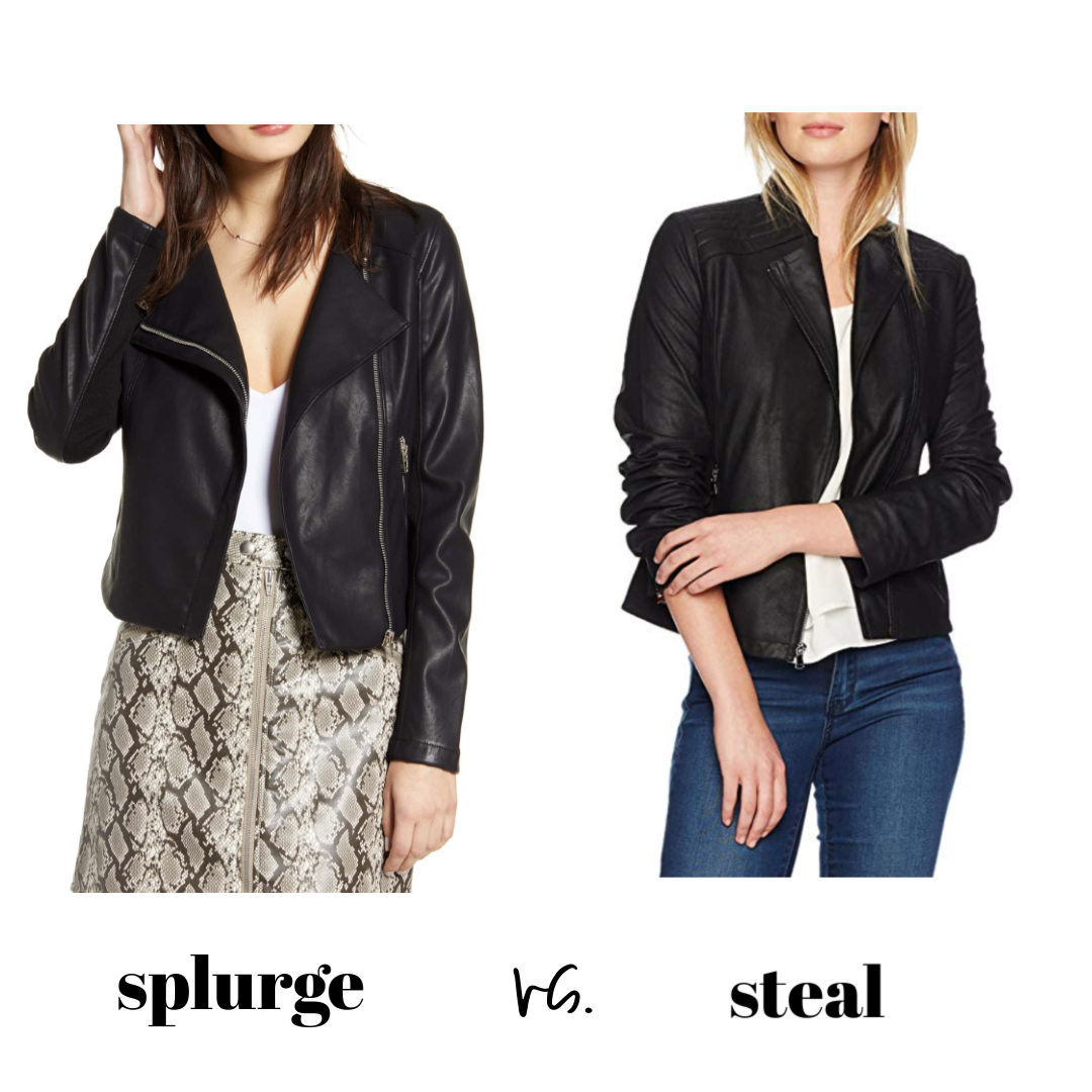 Nordstrom sale best leather moto dupe